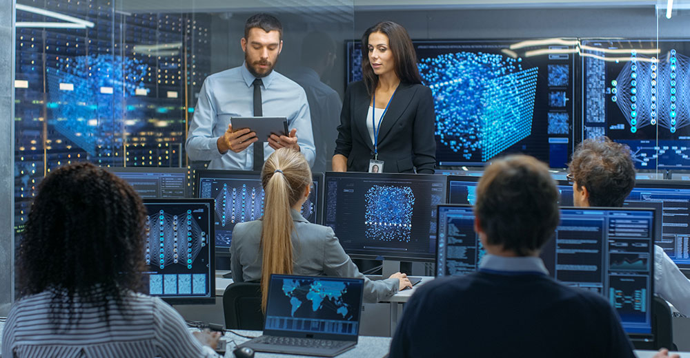 Security professionals overseeing critical systems